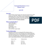 HP Universal Print Driver 4.5.0.2 Release Notes: April 2008