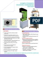 Computerised Vickers Hardness Tester