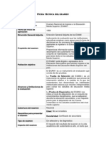 Ficha Tecnica Detallada EXANI-I 2010 PDF