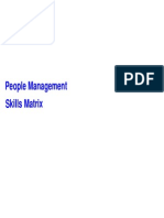 Skills Matrix sample