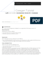 Basic Coregen Tutorial