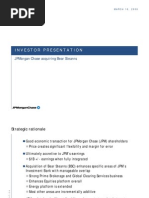 Investorpresentation: Jpmorgan Chase Acquiring Bear Stearns