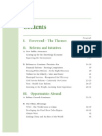 I. Foreword - The Themes II. Reforms and Initiatives: A. New Public Awareness