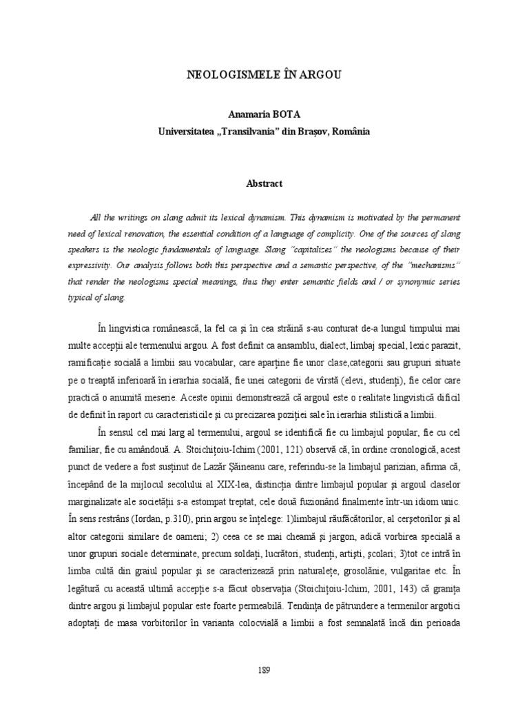 Argou Vs Jargon | PDF