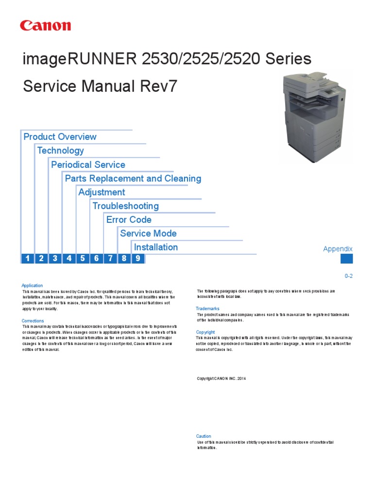 Canon gp405 service manual | Photocopier | Image Scanner.  iR2530_2525_2520-SM-E_Rev7 | Image Scanner | Signal (Electrical Engineering)