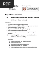 English Course Curriculum