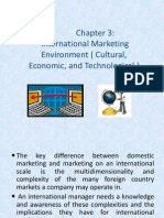 International Marketing Environment (Cultural, Economic, and Technological)