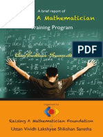 Raising A Mathematician Program Report