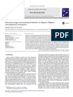 Structural Design and Mechanical Behavior of Alligator (Alligator Mississippiensis) Osteoderms