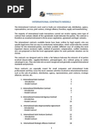 International Contracts Models