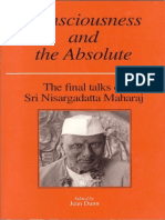 Consciousness and the Absolute by Sri Sadguru Nisargadatta Maharaj