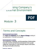 Analyzing Company’s External Environment