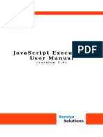 User Manual JavaScript Executable 1.0