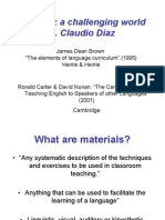 Materials: A Challenging World Dr. Claudio Díaz