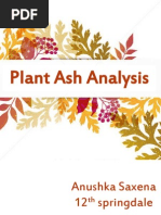 Chemistry Class 12 Project: Plant Ash Analysis