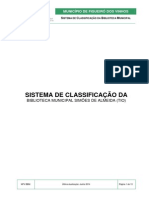 Sistema de Classificação da Biblioteca Municipal de Figueiró dos Vinhos