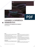 Gadamer e A Experiencia Hermeneutica Juridica