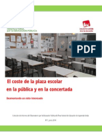 Informe de Costes de Plazas Escolares