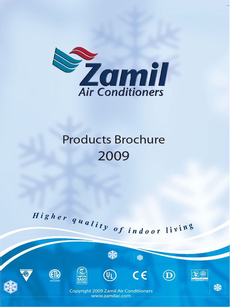 Products Brochure Zamil Air Conditioners Air Conditioning Electromechanical Engineering
