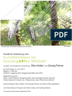 Einladung Kunstblütefest 2014