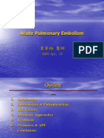 Acute Pulmonary Embolism