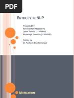 NLP and Entropy