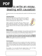 Download How to write an essay dealing with causation by Doug Belshaw SN2295544 doc pdf