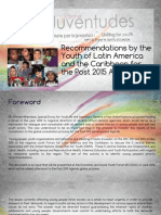 Recommendations by the Youth of Latin America and the Caribbean for the Post 2015 Agenda