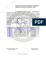 Resultado Do 1º Processo Seletivo - Lapec