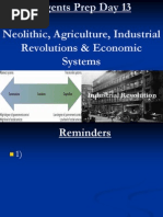 Regents Prep Day 13 Neolithic Agriculture Industrial Revolutions and Economic Systems (1)