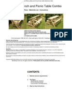 Folding Bench and Picnic Table Combo 8pages