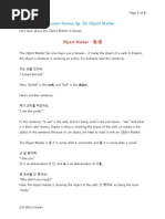 Download Learn Korean Ep 56 Object Marker by Billy Go SN229567589 doc pdf