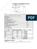 Fabric Consumption Formula