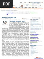 Right to Speedy Trial notes 