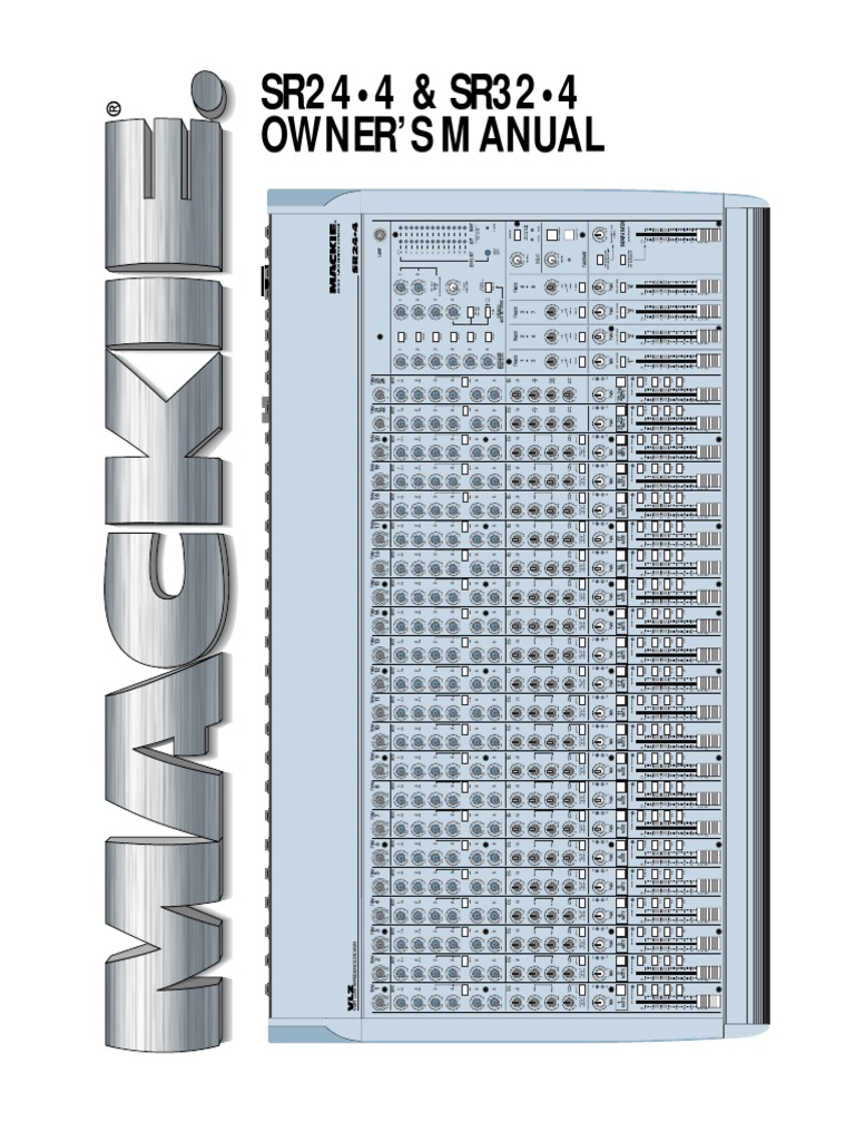 Mackie Sr24-4 Sr32-4 Om | Microphone | Electronic Engineering