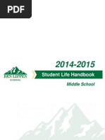 Ben Lippen Middle School Student Life Handbook 2014-2015