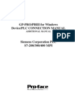 Siemens PLC Connection Manual for GP-PRO/PBIII