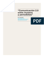 Comunicación 2.0 entre museos y periodistas (2012.06)