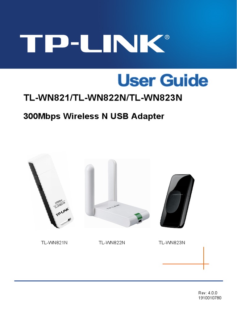 TPLINK Wireless USB Adapter User Guide Wireless Lan Ieee 802.11