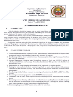 Remedial Accomplishment Report 2013