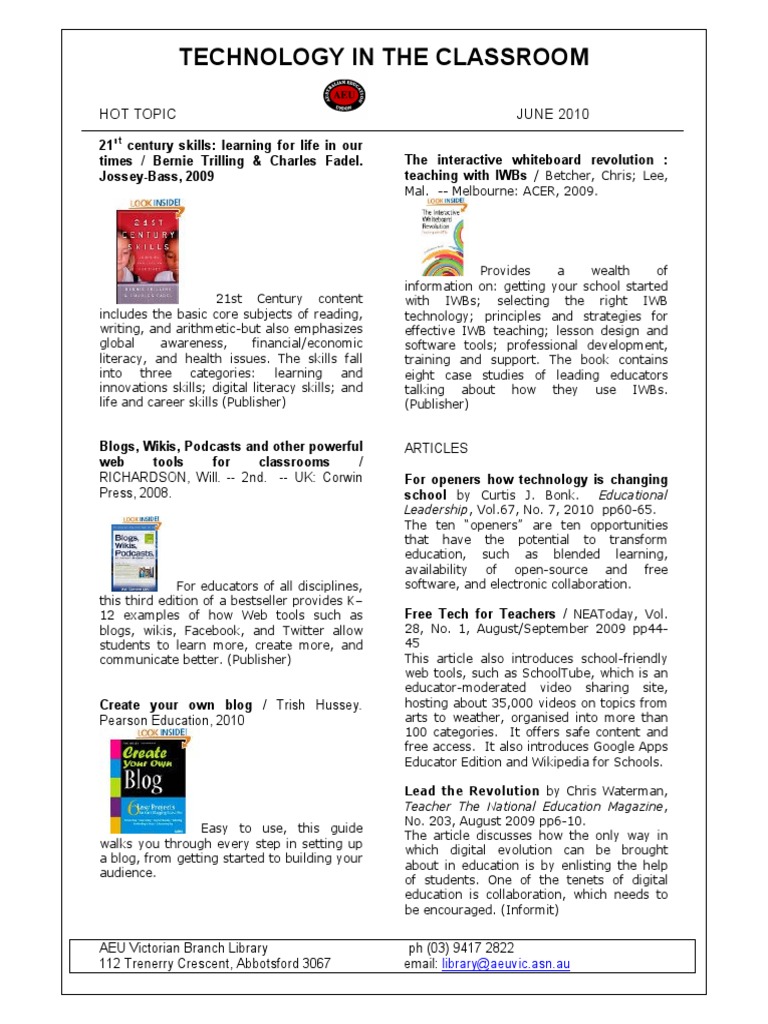 Technology in the Classroom Insights | PDF | Educational Technology ...