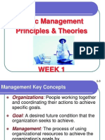 Basic Management Principles & Theories