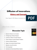 Diffusion of Innovations: History and Concepts