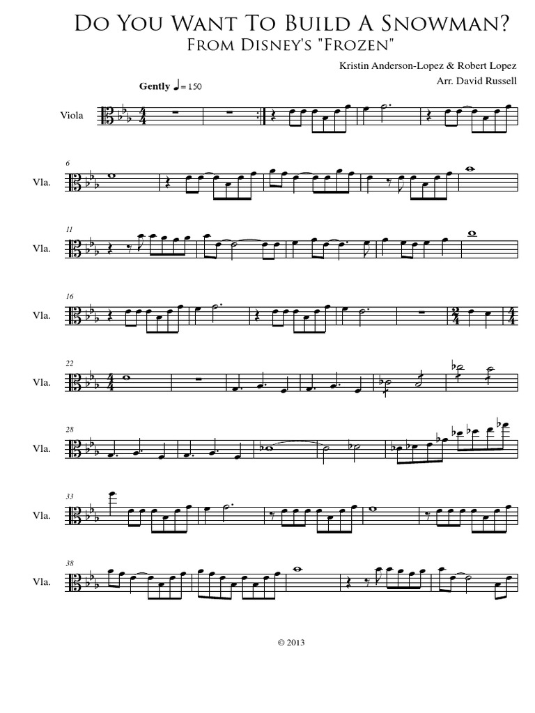 Do You Want To Build A Snowman? (from Frozen) sheet music for