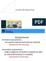 Assessment Reporting Intro