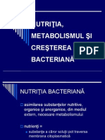4 Nutritie Metabolism si cresterea bacteriana