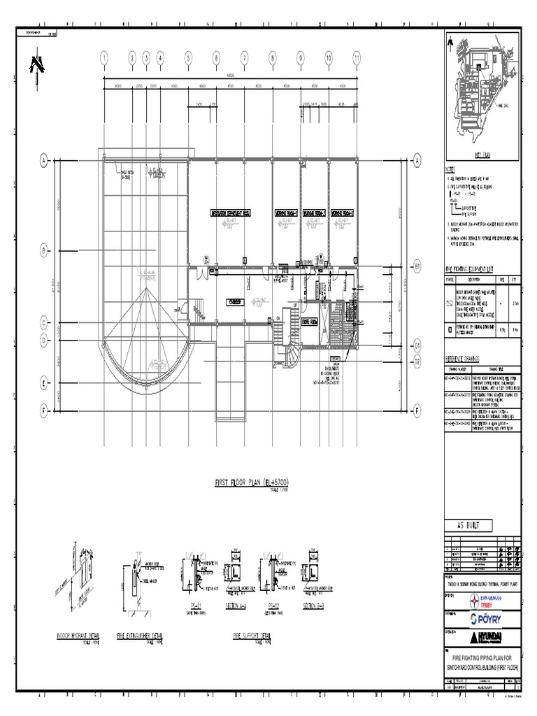 Md1-0-F-750!23!00182 Fire Fighting Piping Plan For Switchyard Control ...