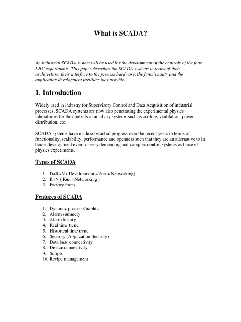 Scada | PDF
