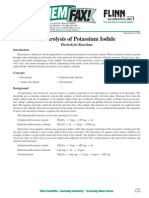 Electrolysis of Substances With Phelpthalein Indicator