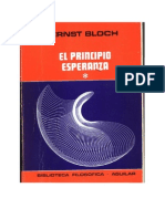 El Principio Esperanza (Vol. I) - Ernst Bloch (1949)
